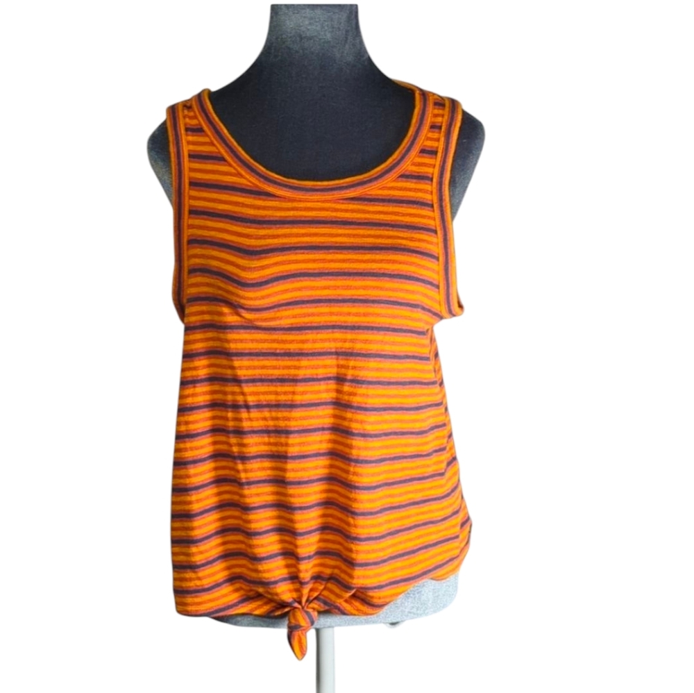 Madewell Audio Knot-Front Tank Top Size Medium